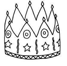 Online coloring book: Three kings crown coloring book